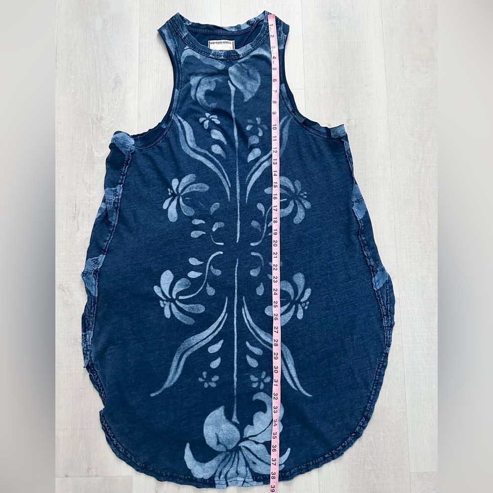 NWOT Free People We The Free Lilah Tank Tunic in Indigo Size Small - Picture 9 of 10
